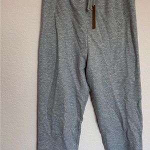 Skims cotton fleece jogger heather grey color size small NWT